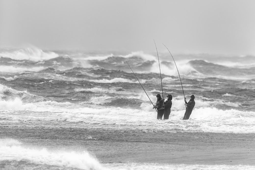 Men fishing in the Outer Banks