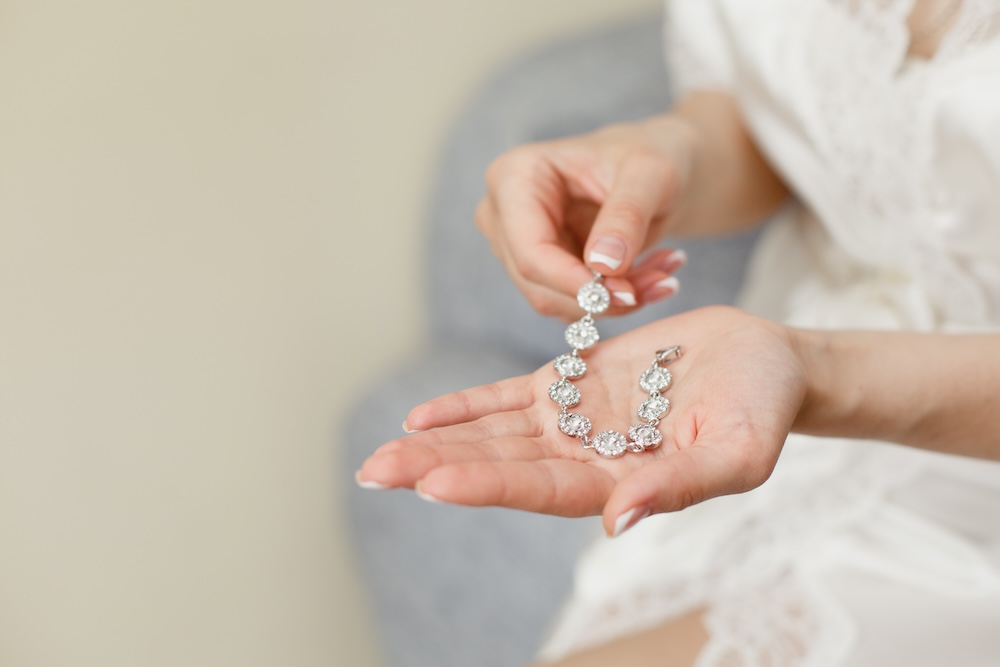Fine Jewelry held in hand