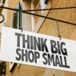 Small Businesss Banner outside store